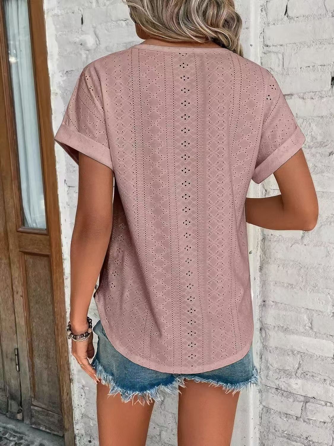 JAC22 N99 Spring Summer New Women's Casual Short-Sleeved T-Shirt Tops Short