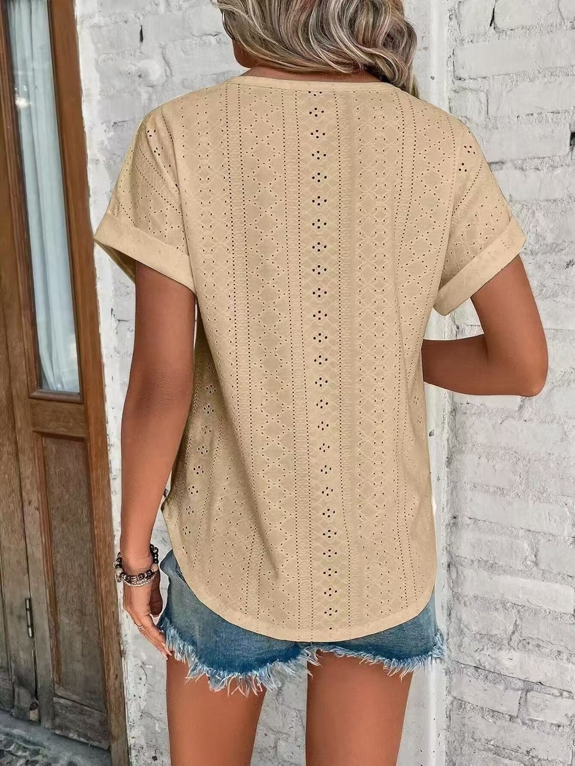 JAC22 N99 Spring Summer New Women's Casual Short-Sleeved T-Shirt Tops Short