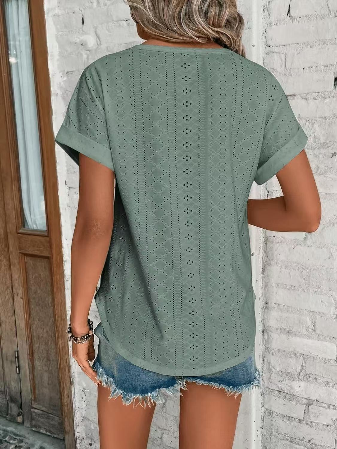 JAC22 N99 Spring Summer New Women's Casual Short-Sleeved T-Shirt Tops Short