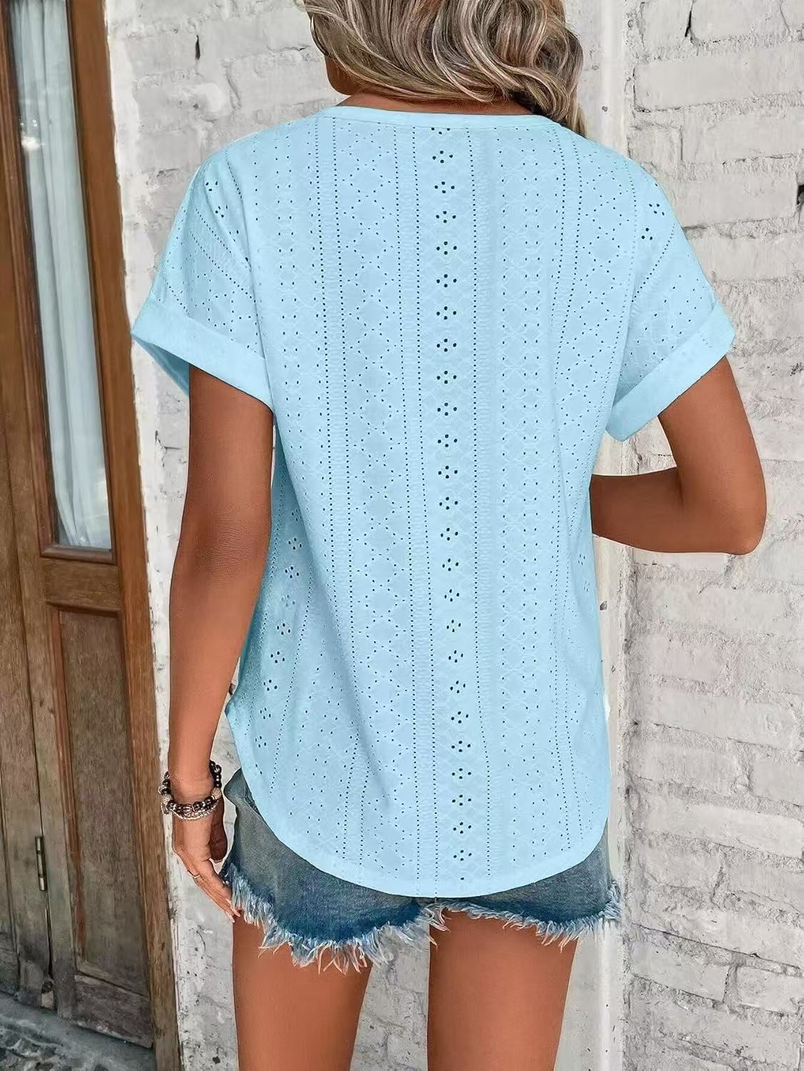 JAC22 N99 Spring Summer New Women's Casual Short-Sleeved T-Shirt Tops Short