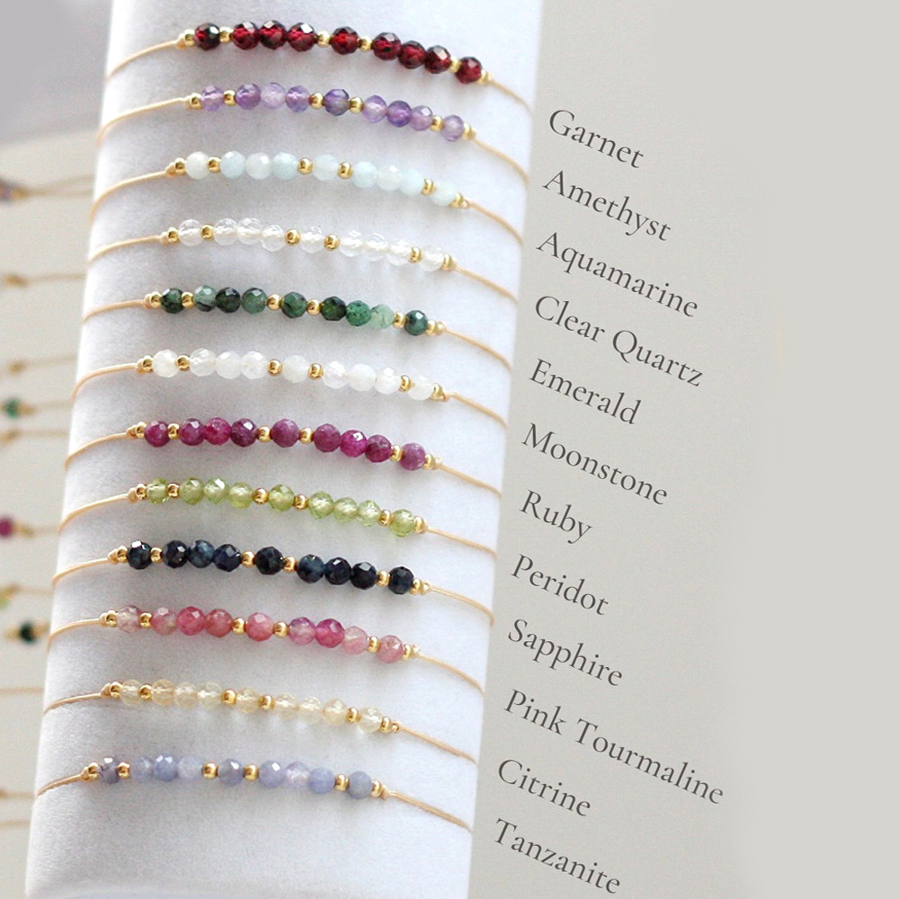 Go2boho Handmade Jewelry  Classic Boho Multicolor Semi-Precious Stone Beaded Fashion Bracelets Includes Gift Boxes