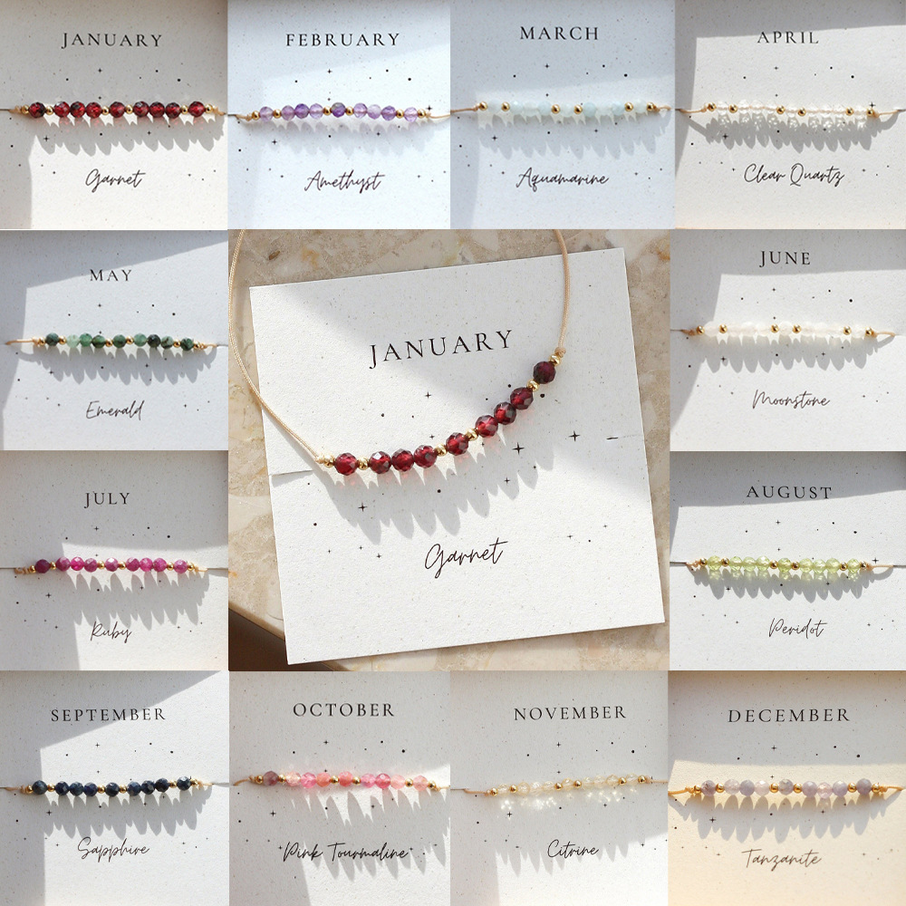 Go2boho Handmade Jewelry  Classic Boho Multicolor Semi-Precious Stone Beaded Fashion Bracelets Includes Gift Boxes