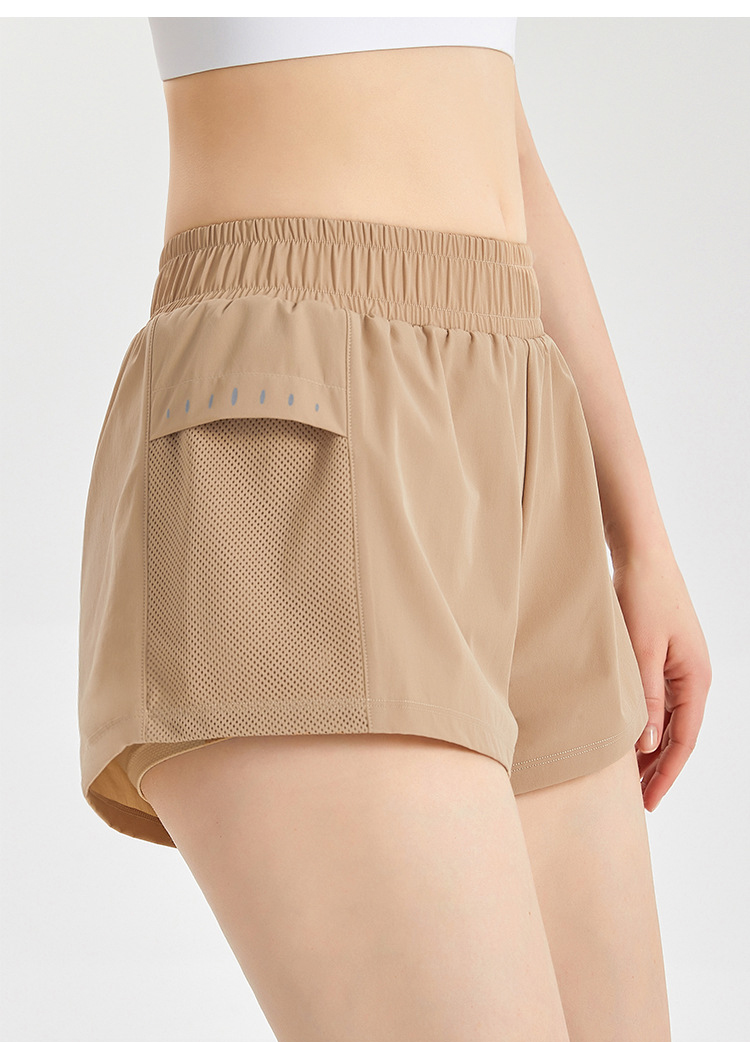 Hot Selling Women Summer Casual Mesh Loose Quick Dry Bike Running Yoga Fitness Sports Training Shorts With Pocket